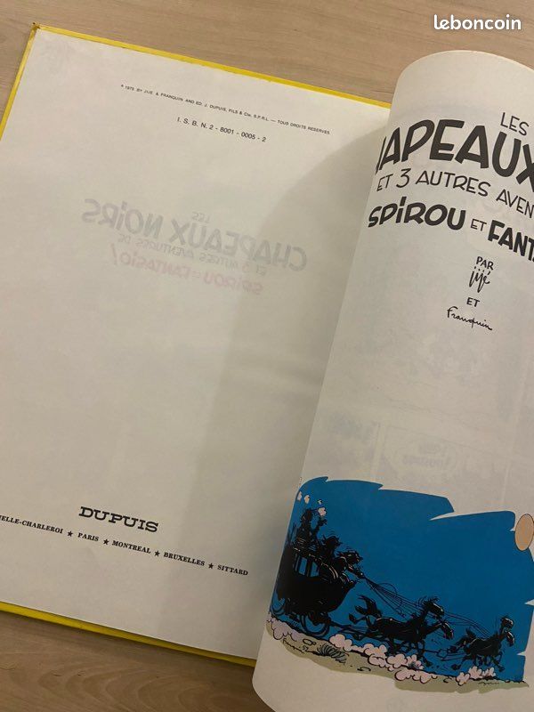 BD ancienne ‘‘dos rond’’- Les aventures de Spirou et Fantasio - Tome 3 (image 7)