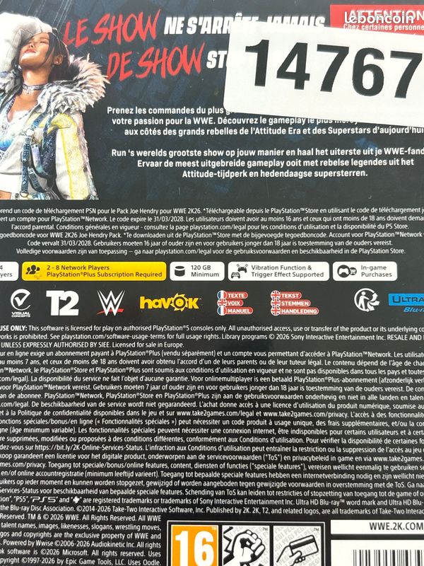 WWE 2k26 - Jeu PlayStation 5 #A14767 (image 3)