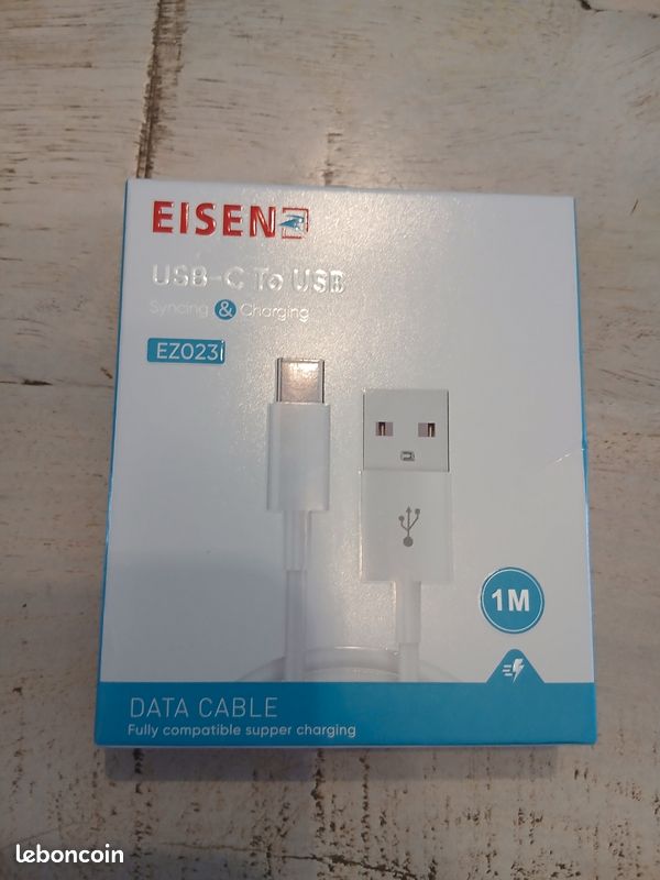 Câble Eisenz 1M USB vers USB Type-C – EZ023 (19) (image 1)