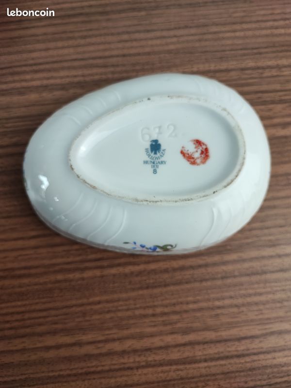 Décoration de Noël oeuf en porcelaine hongroise peinte à la main