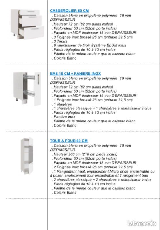 Cuisine Aménagée complète à VENIR PRENDRE SUR PLACE (image 7)