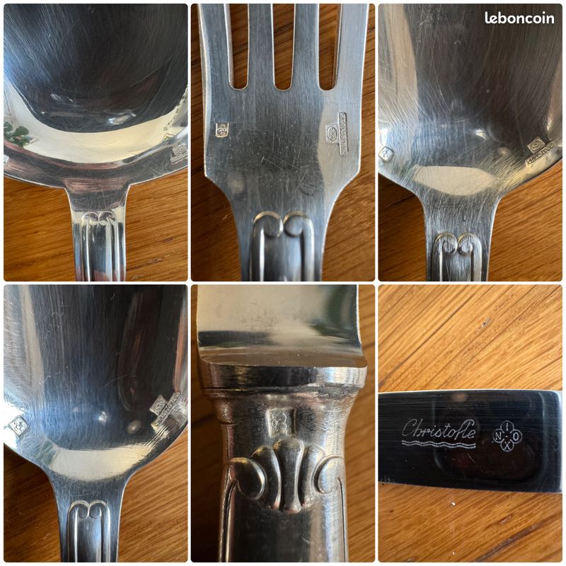 CHRISTOFLE 8 Cuillères Modèle Vendôme Coquille EUR 30,00