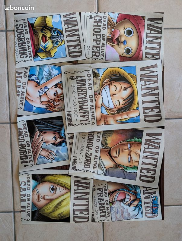 Grande affiche poster One Piece (91 x 150 cm) - Avis de recherche Wanted (image 2)