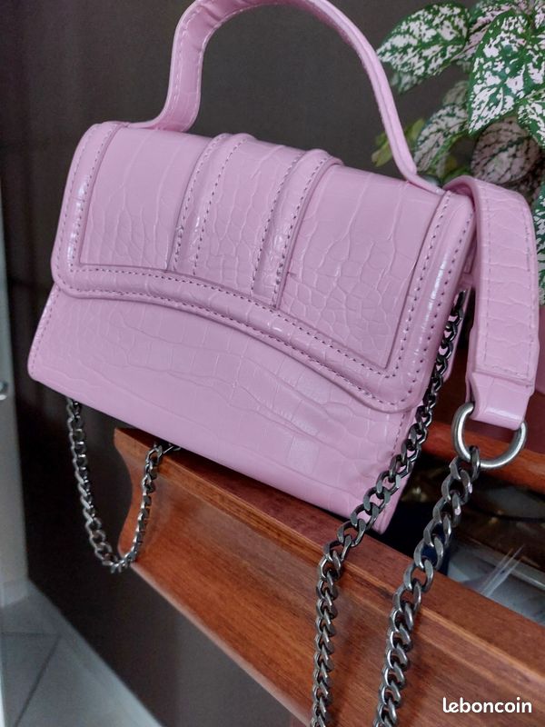 Mini Sac Bandoulière Rond Zara Rose - Neuf Sans étiquette - Taille Mini