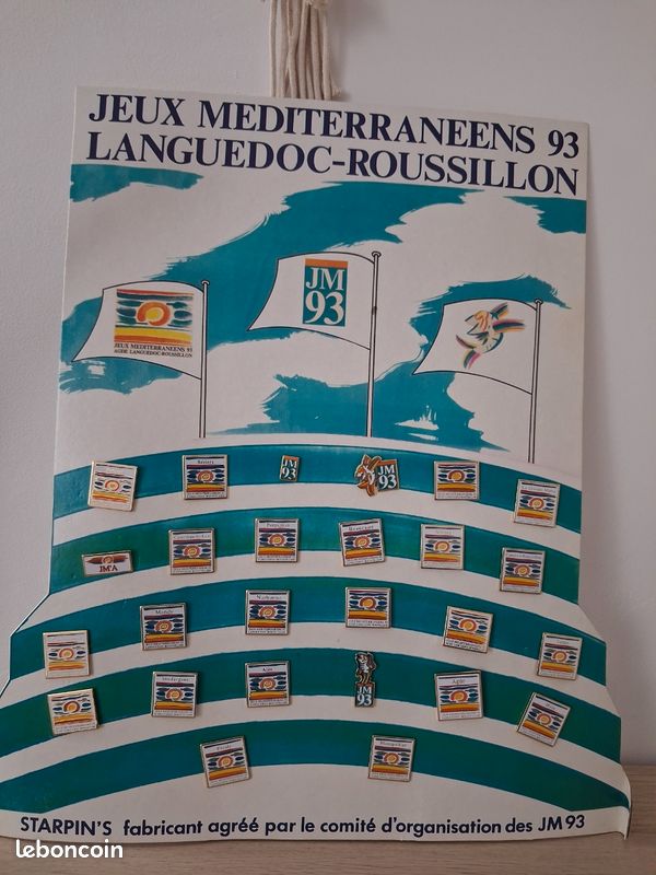 90 - Pin's JEUX MEDITERRANNEENS 1993 LANGUEDOC ROUSSILLON - AGDE