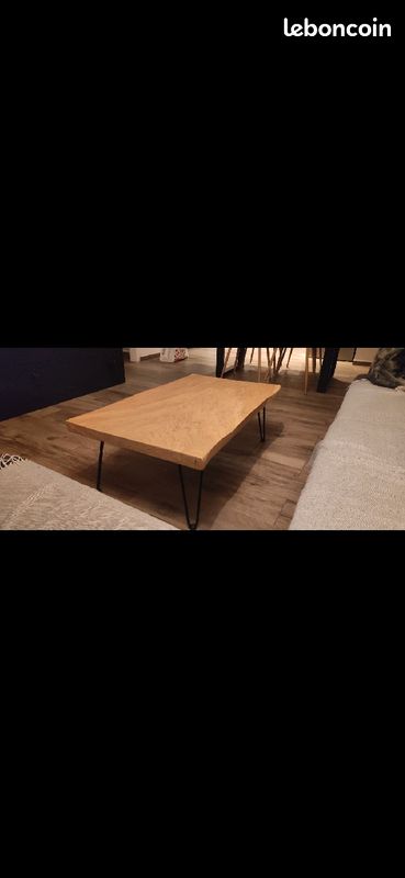 Table basse chêne massif (image 1)