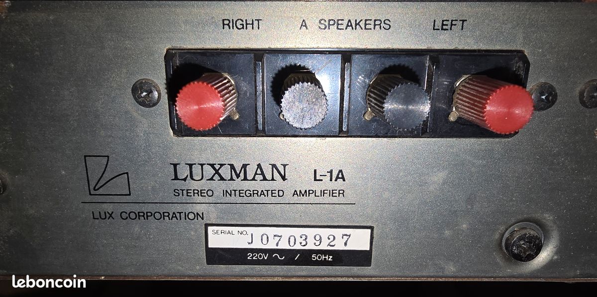 Amplificateur Intégré Luxman L-80 (1978) – Vintage Révisé – Excellent état