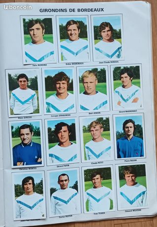FANION FOOTBALL 10*9 CM GIRONDINS BORDEAUX 1980'S # 33 - GIRONDE # OCCITANIE