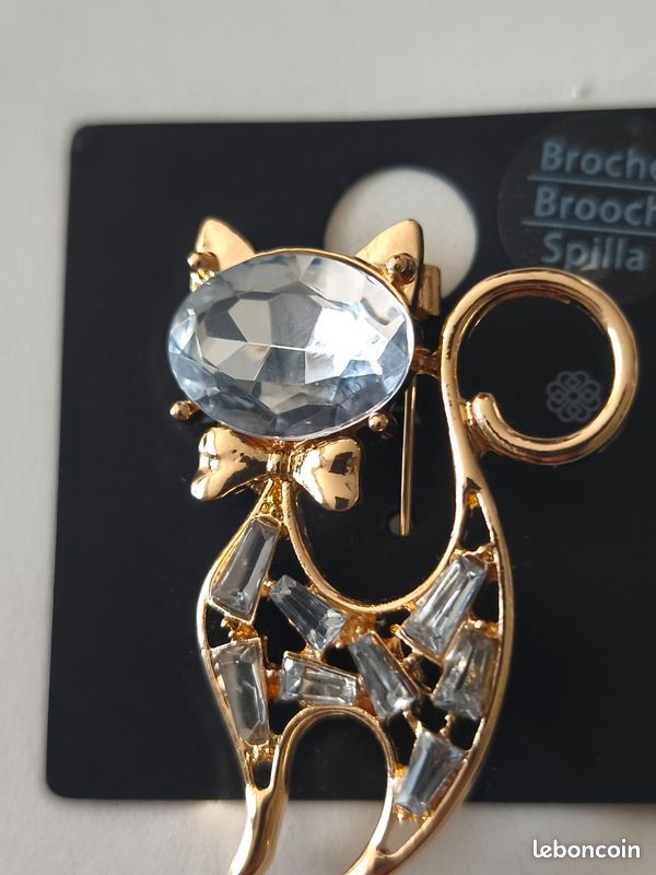 Broche chat phases de lune - Badges/broches/pin's
