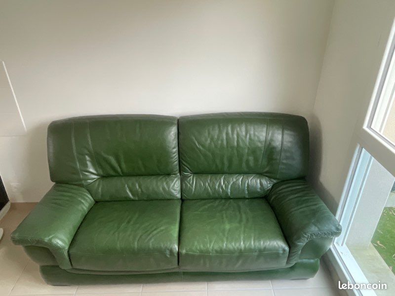 Canapé cuir (image 1)