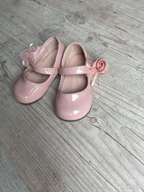 Chaussure de cérémonie rose pale (image 1)