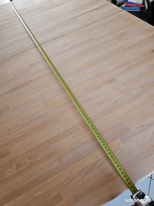 Table en pin massif avec alonge 203 cm x 100 cm (image 19)