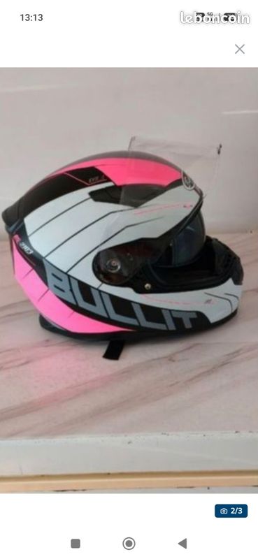 Casque moto femme, scooter, trotinettes, neuf , ( taille M/L), visière solaire rétractable (image 2)
