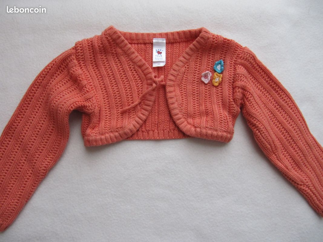 Robe à fleurs + gilet C&A 2 ans (image 3)