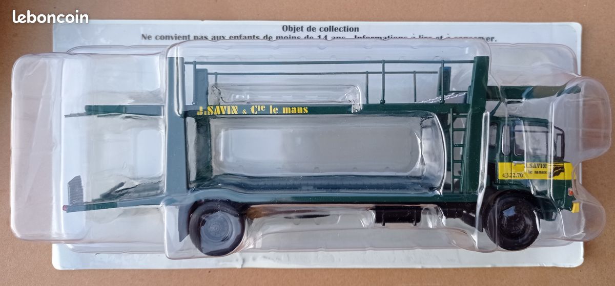 LBS - Berliet GRH 230 6X4 Benne Marrel Orange 1976 - Miniature 1/43, état Occasion