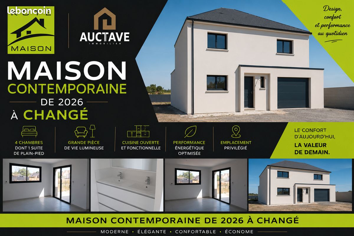 Maison 5 pièces 118 m² · à Changé · 118 m² · 309 720 €