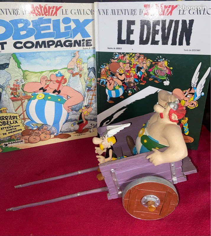 Figurine Plastoy - Scène Astérix Voyage En Charette, édition Atlas, état Neuf
