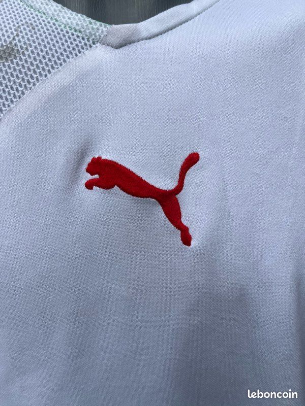 Maillot Sénégal Vintage 2006 – Puma Blanc – Taille L/XL – Numéro 10