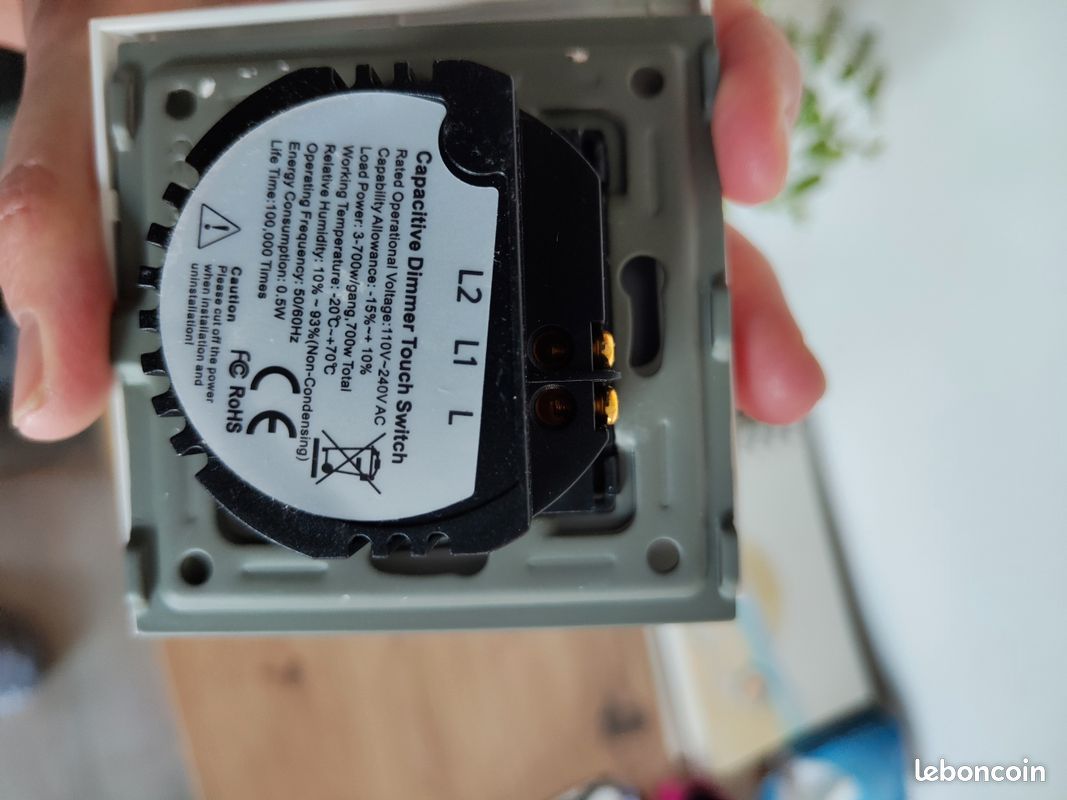 Interrupteur variateur tactile dimmable (image 4)