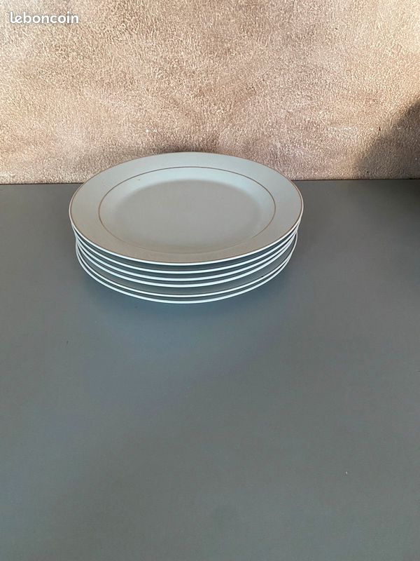 Service en porcelaine assiettes et saladier (image 2)