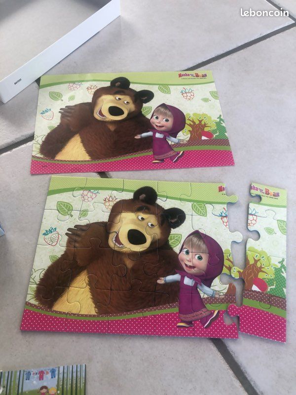 2 puzzles 24 pièces Macha et Mishka (image 5)