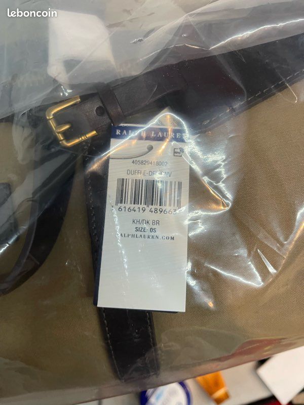 Sac week end polo Ralph Lauren couleur sable camel (image 15)