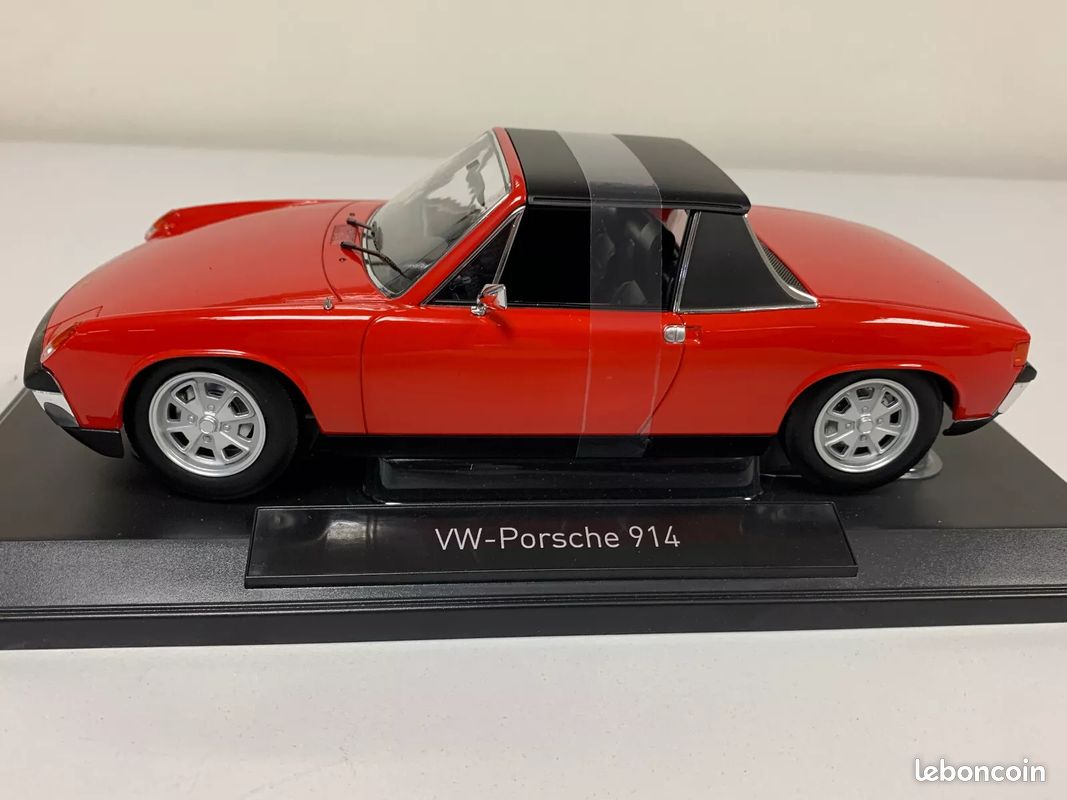 Porsche 914 1.7 1972 - Modèle Réduit Norev 1/18, Neuf, Boîte Collector