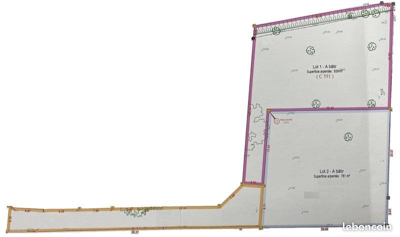 Terrain à bâtir les trois pierres · à Les Trois-Pierres · 110 000 €