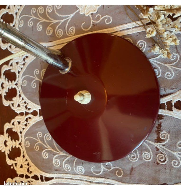 Lampe de bureau vintage fonte émaillée (image 5)