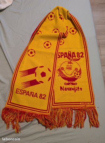 Écharpe Espagne 82 Naranjito – Coupe Du Monde 1982, Originale, Vintage