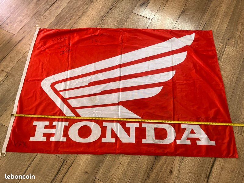 Drapeau Honda 60 X 240 Cm – Bannière Moto Merch Neuve, Motorsport