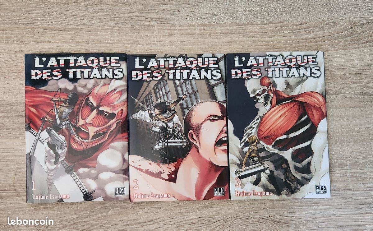 Manga L'Attaque des Titans tomes 1 à 3 (image 2)