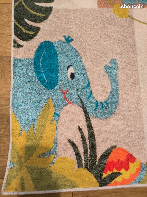 Tapis chambre bébé thème animaux / jungle / savane (image 3)
