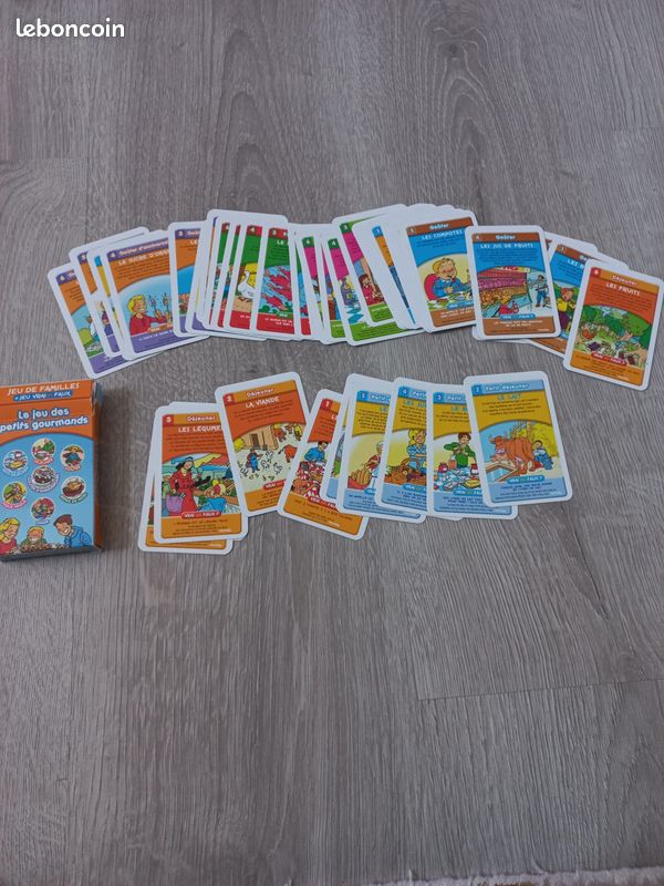 Jeu cartes des petits gourmands (image 1)