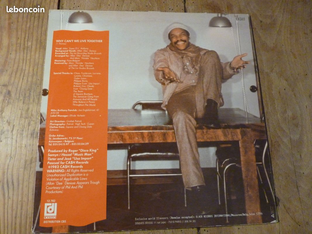 Vinyle 33 T MIKE ANTHONY (image 2)