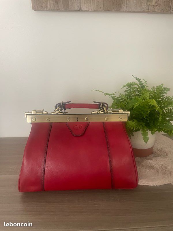 Sac à main diligence en cuir de vachette de la marque katana