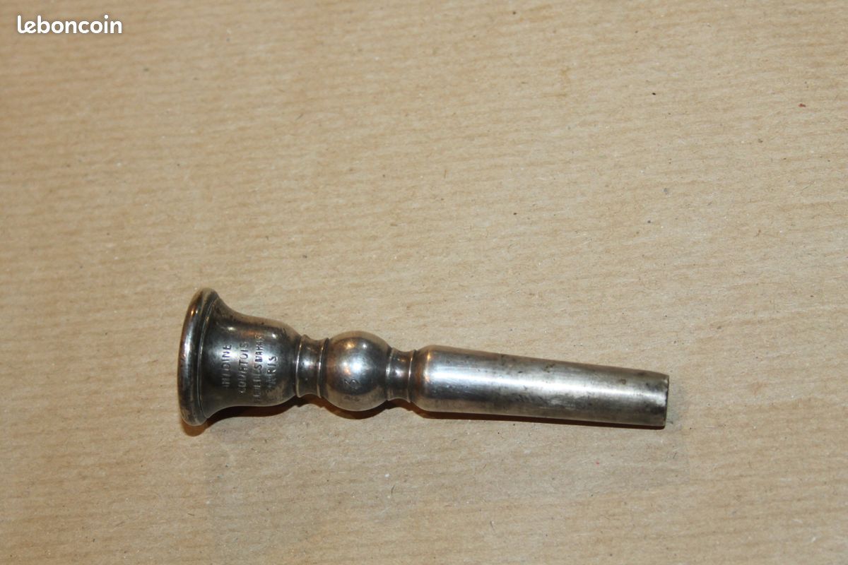 Embouchure Trompette 3C Argentée – Bec Cor D’Harmonie De Qualité, Remplacement Pro Pour Débutants Et Musiciens