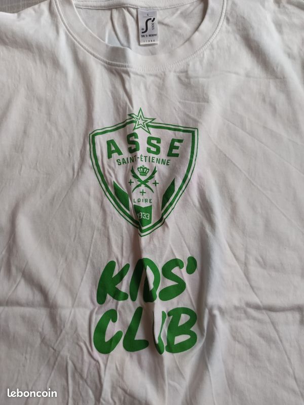AS Saint Etienne T-Shirt ASSE - Collection Officielle Taille Enfant 4 Ans