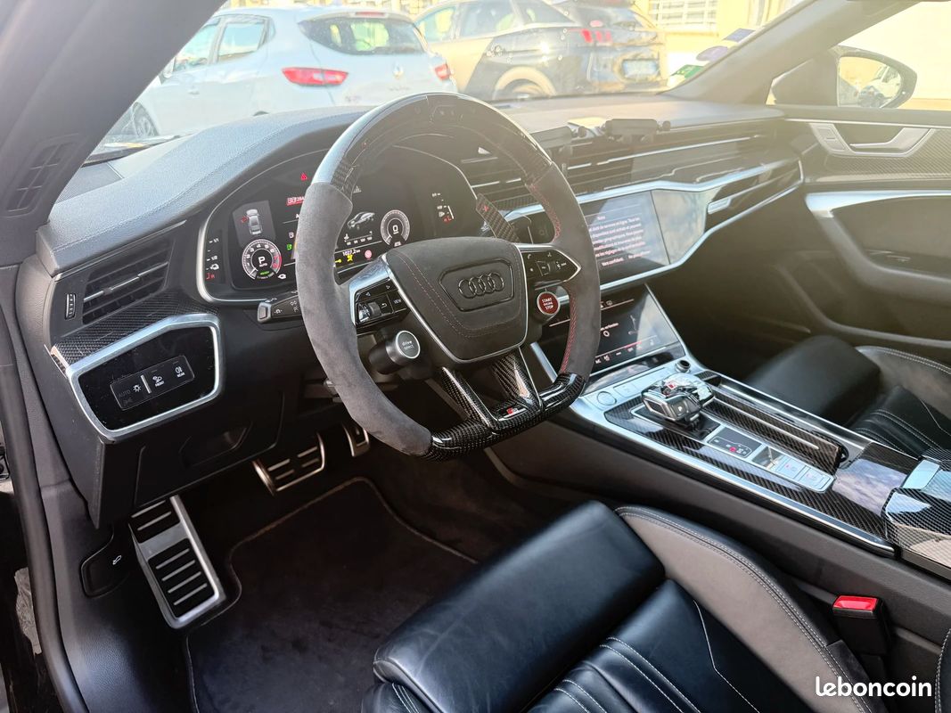 AUDI A7 Sportback 55 TFSIe 367ch Stronic BVA7 Quattro Competition / VOLANT CARBON LED & PACK CARBON / CIEL ETOILÉ (image 20)