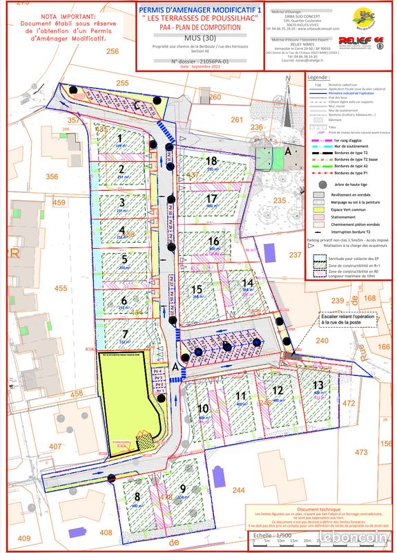 Terrain 251 m² · à Mus · 119 000 €