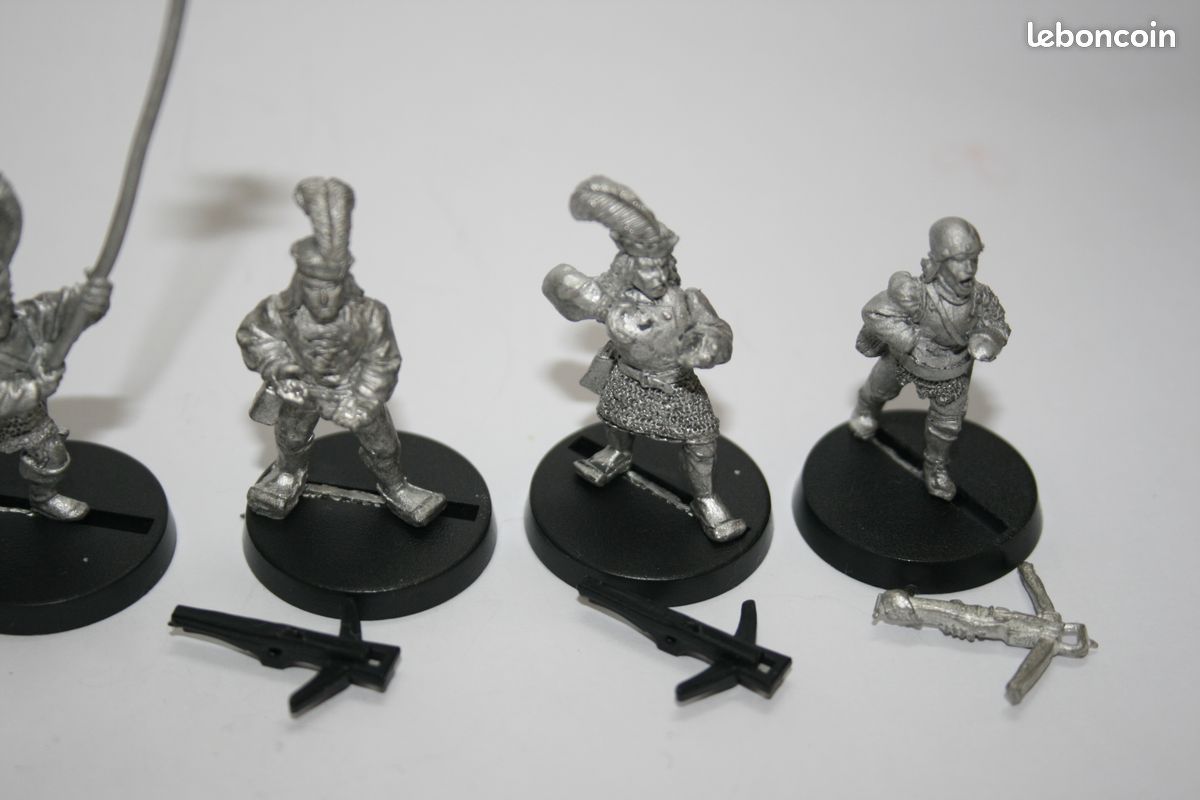 5 Halflings Mercenaires Warhammer Battle 1992 – Figurines Métal Games Workshop OOP