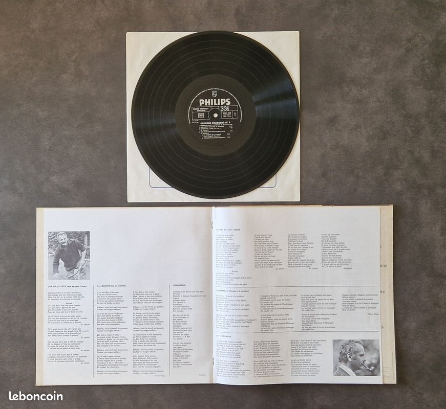 Lot 2 Vinyles Légendes de la Poésie – Georges Brassens & Félix Leclerc (image 5)