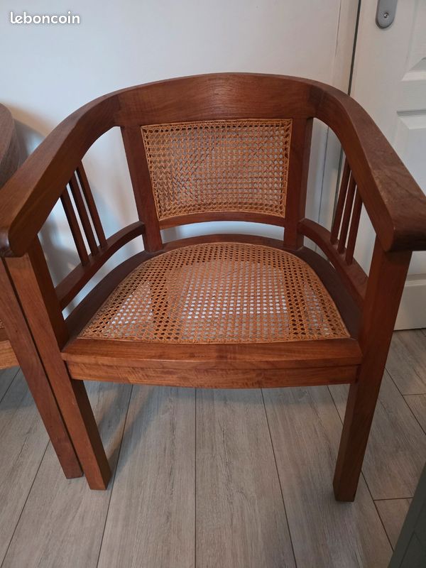 2 fauteuils en bois (image 2)
