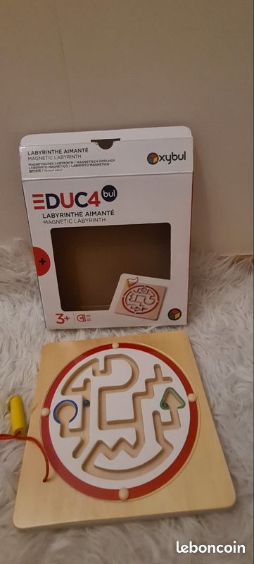 Labyrinthe en bois aimanté pour enfant 3+ oxybul (image 1)