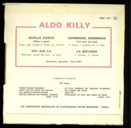 EP ALDO KILLY 45 tours (image 2)