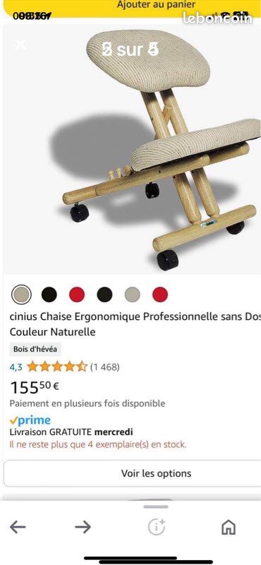 Chaise de bureau ergonometrique (image 3)