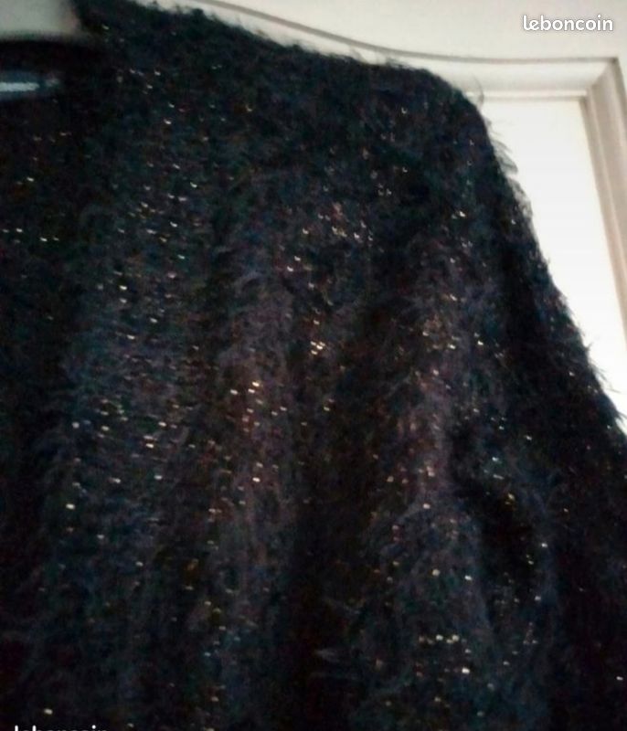 Gilet noir pailleté (image 2)