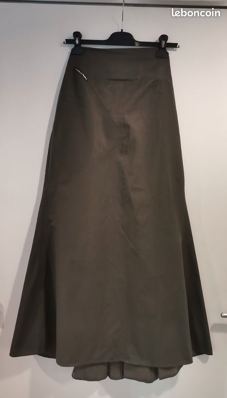 Jupe femme longue kaki Les Filles à la Vanille taille 38 (image 1)