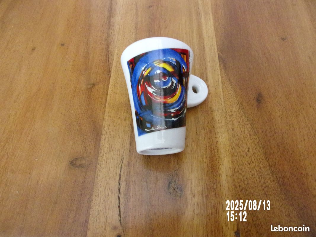 Folliet - Lot De 6 Tasses à Café Et Soucoupes - Nicole Blas - État Comme Neuf