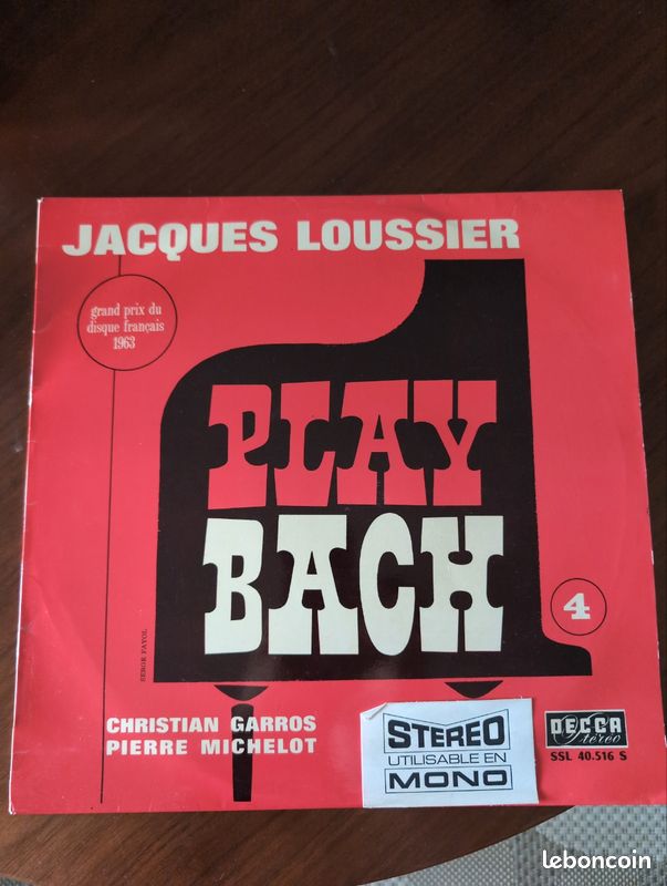 Vinyle 33t Jacques Loussier (image 1)